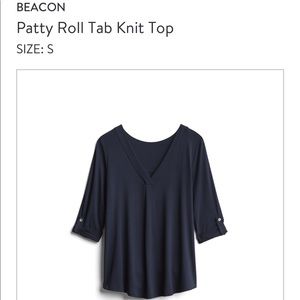 Stitch Fix: Beacon Navy 3/4 sleeve top